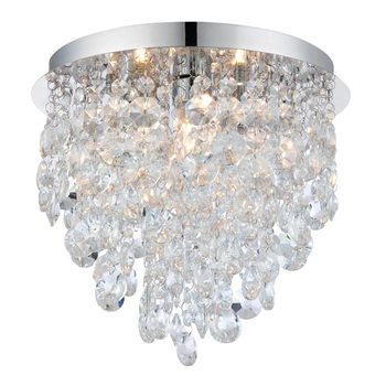 Sufitowa lampa glamour Kristen 61233 IP44 kryształowa chrom