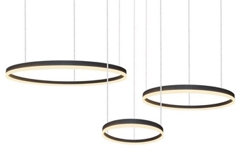 Wisząca lampa Halo AZ4972 LED 120W 3000-6000K z pilotem czarna