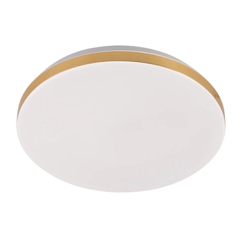 Okrągły plafon Babilon LP-335/1C M 4GD Light Prestige LED 24W 4000K biały złoty