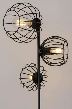 Stojąca lampa loft Madam 32375 podłogowy druciak czarny do salonu