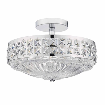 Sufitowa lampa crystals OLONA OLO5350 okrągła chrom