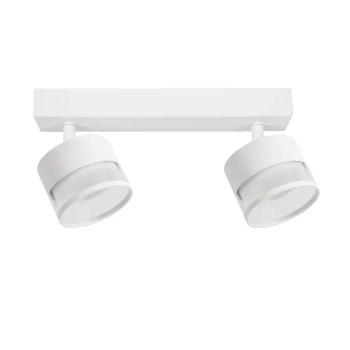Sufitowa lampa podwójna Kendal LP-6331/2WS TR/WH z regulacją biała