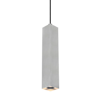 Lampa wisząca Ander PND-28394-1-ALU Italux do jadalni tubka srebrny