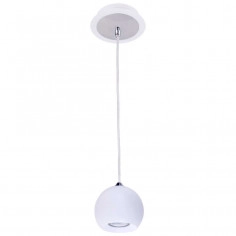 Wisząca LAMPA halogenowa JAMES FH5951-BCB-120 WH Italux metalowa OPRAWA kula ZWIS ball biała