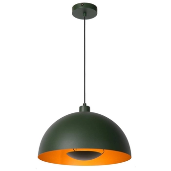 LAMPA wisząca SIEMON 45496/01/33 Lucide metalowa OPRAWA hygge ZWIS kopuła zielony