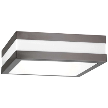 Zewnętrzna LAMPA sufitowa stropowa STUTTGART 8685 Rabalux plafon OPRAWA kwadratowa outdoor IP44 grafitowa