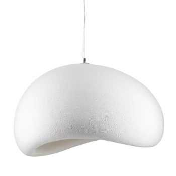 Lampa wisząca nowoczesna biała tworzywo STONE DN426-800 kloszowa E27 do jadalni 1p