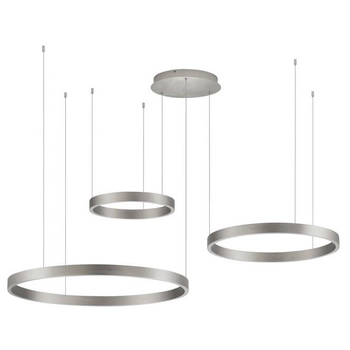 Pierścieniowa lampa wisząca BARI LE44316 LED 181W 3000K srebrna