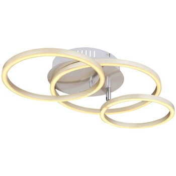 LAMPA sufitowa KENDY 67233-30N Globo metalowa OPRAWA pierścienie LED 30W 3000K rings nikiel