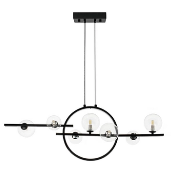 Lampa wisząca do salonu Alure Line Twin MSE010100346 Moosee LED 16W 3000K czarna