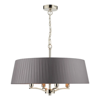 Metalowa lampa wisząca Cristin CRI0439 Dar Lightning nikiel szara