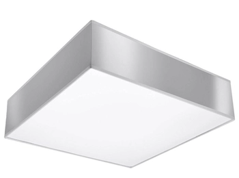 Plafon LAMPA sufitowa SL.0137 natynkowa OPRAWA kwadratowa szara