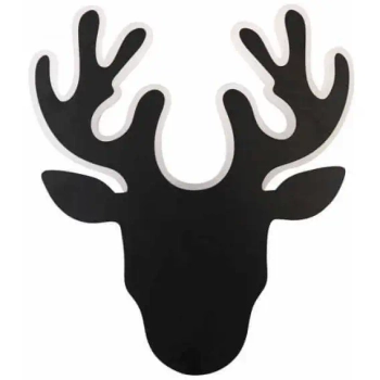 Dekoracyjny kinkiet DEER-B LED 6W 2800-3200K jeleń metalowy czarny