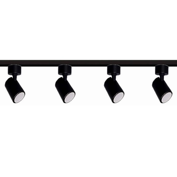 System szynowy SNOW LP-737 BK SET Light Prestige metalowa OPRAWA zestaw listwa z reflektorkami czarne