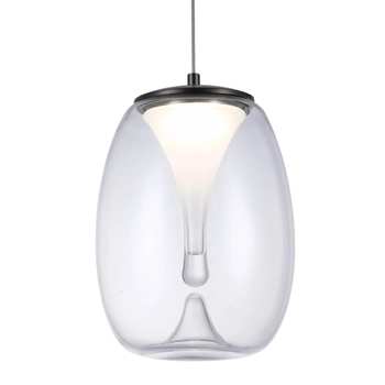 Wisząca lampa PAMELA AZ5823 Azzardo LED 8W 3000K szklana przezroczysta