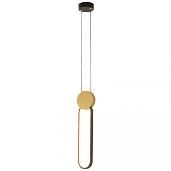 Ściemnialna wisząca lampa 23101 LED 13W 3000K czarny złoty OUTLET