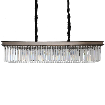 Wisząca lampa kryształowa Sparkle MP0097A Step do salonu glamour brąz