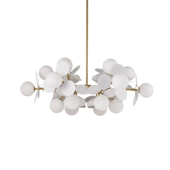 Oprawa wisząca CHIC biała złota ST-DL-2969P-6 18xG9 5W kulista