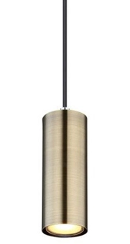 Wisząca lampa Robby 57911HM do sypialni mosiądz czarna