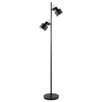 Podłogowa lampa do salonu Draco A4022A-MBK Zumaline regulowana czarna
