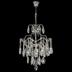 Żyrandol LAMPA wisząca VEN W-E 0702/4 kryształowa OPRAWA pałacowy zwis przezroczysty