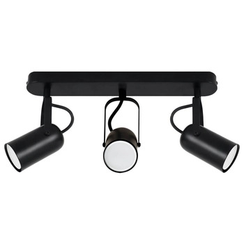Regulowana lampa sufitowa Lofta 04395 Ideus metal reflektorki czarna