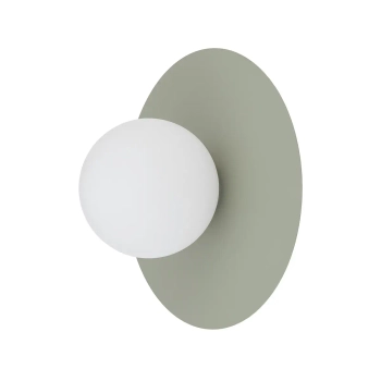 Salonowy kinkiet ścienny SATURN biały szałwiowy szklany kula 1xG9 okrągły ball 12438