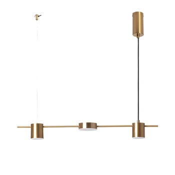 Wisząca lampa nad wyspę Gamorra ABR-LWL-GAM18W-Z LED 18W 3000K złota