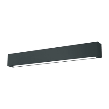 Plafon LAMPA sufitowa IBROS LP-7001/1C BK-63 18/4 Light prestige metalowa OPRAWA listwa LED 18W 4000K prostokątna IP44 czarna