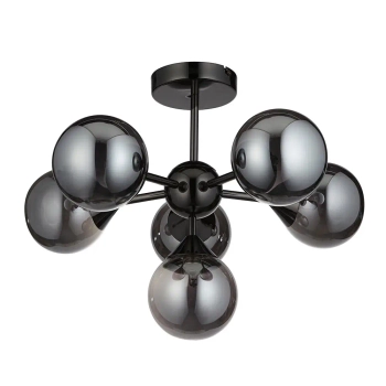 Sufitowa lampa do salonu Oscar 101147 loftowa czarny przydymiony