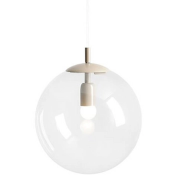 Lampa wisząca Globe 562G17 ball kula szklana beżowa