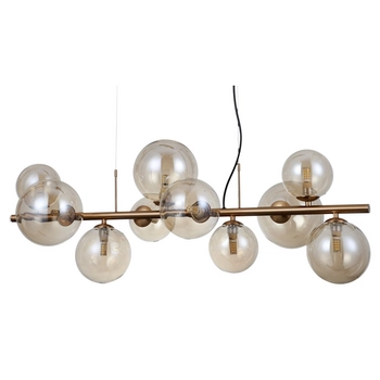Wisząca lampa Canello PND-406007-10-HBR stylowa mosiężna