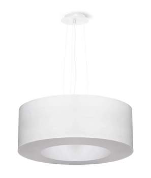 LAMPA wisząca SL.0747 abażurowa OPRAWA zwis okrągły biały