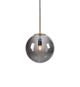 Wisząca lampa loftowa Dione 108268 ball nad stół przydymiona złota