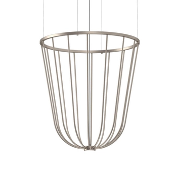 Wisząca lampa no. Moon 5142 Shilo druciana dekoracyjna platyna