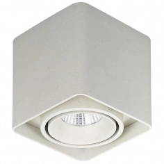 Downlight LAMPA sufitowa BONNIE SLC78004/10W WH Italux metalowaOPRAWA ksotka LED 10W 3000K cube biała