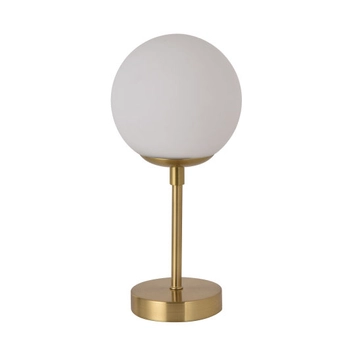 Złota lampa stołowa Dorado LP-002/1T S Light Prestige szklana kula na biurko