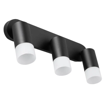 Ścienna lampa punktowa Sonaya LP-2803/3WS BK do salonu czarny biały