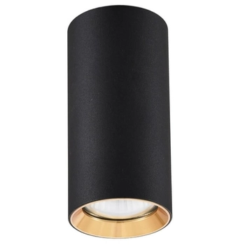 Lampa tuba sufitowa Manacor LP-232/1D - 170 BK/GD Light Prestige czarna złota