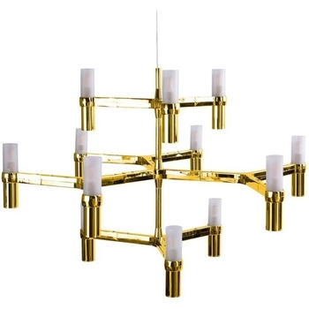 Lampa wisząca świecznik Candles ST-8043-12A GOLD Step designerska złota