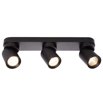Sufitowa potrójna lampa Pointa LP-6398/3WS BK na belce czarny