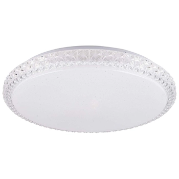 Plafon LAMPA sufitowa IRINA 310767 Polux glamour OPRAWA okrągła LED 36W 2700-6500K z efektem gwiazd biały