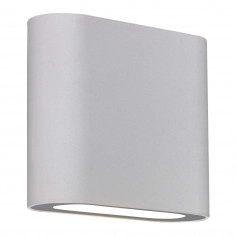 Kinkiet LAMPA ścienna RICKY MB2020S Italux metalowa OPRAWA łazienkowa LED 6W 3000K przyścienna IP44 biała