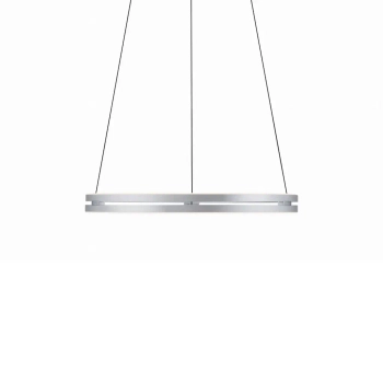 Lampa wisząca PUREE-LOOP srebrna pierścieniowa LED 53W 2700-5000K ring zmienna barwa 2551-95