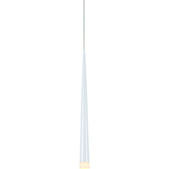 Nowoczesna lampa wisząca Stylo stożek do przedpokoju biały