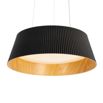 Lampa wisząca FABIO P0672 czarna LED 12W 3000K nad stół