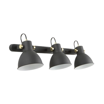 Kierunkowa lampa ścienna Delta nowoczesna do holu czarna
