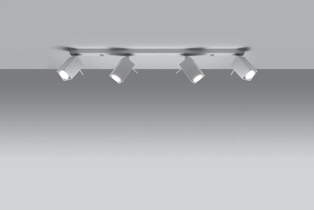 LAMPA sufitowa SL.0463 metalowa OPRAWA plafon regulowane reflektorki białe