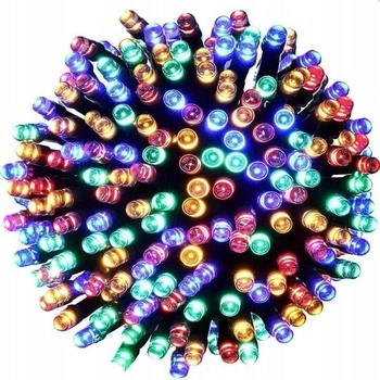 Lampki choinkowe z 8 funkcjami świecenia 100 LED 8m multikolor
