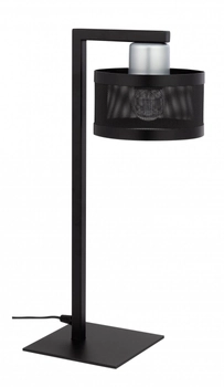 Gabinetowa lampa stojąca Off 50234 loft czarna srebrna